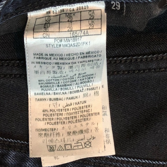 Guess Slim Tapered Jeans Women's 29 Blue with Black Zipper Details - Picture 12 of 12